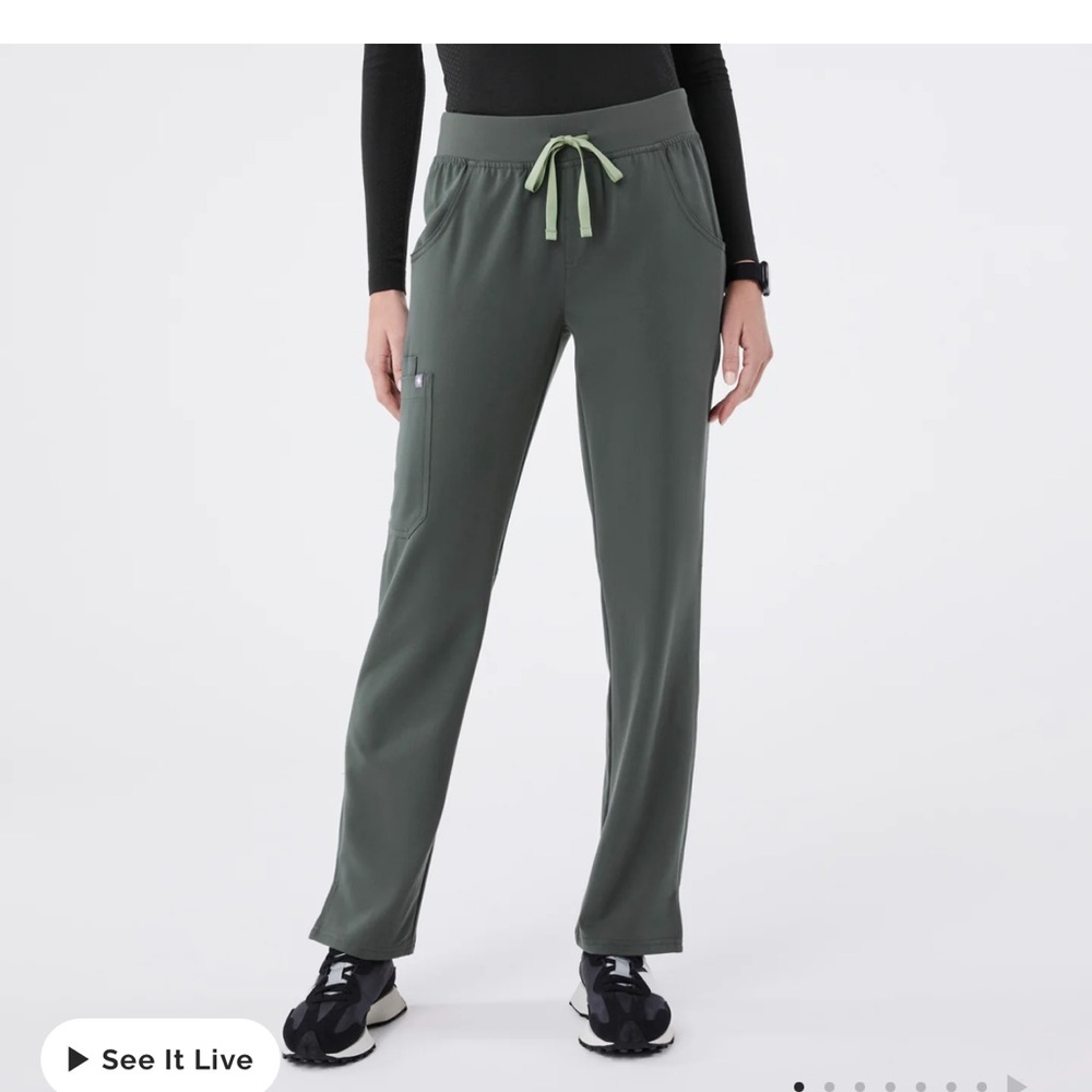 Figs Kade Cargo scrub pants Bonsai Medium
